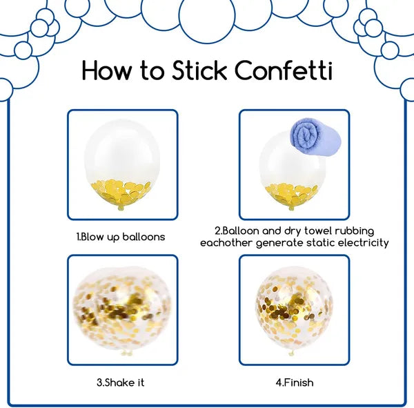 White & Gold Balloon Arch Kit 124pcs