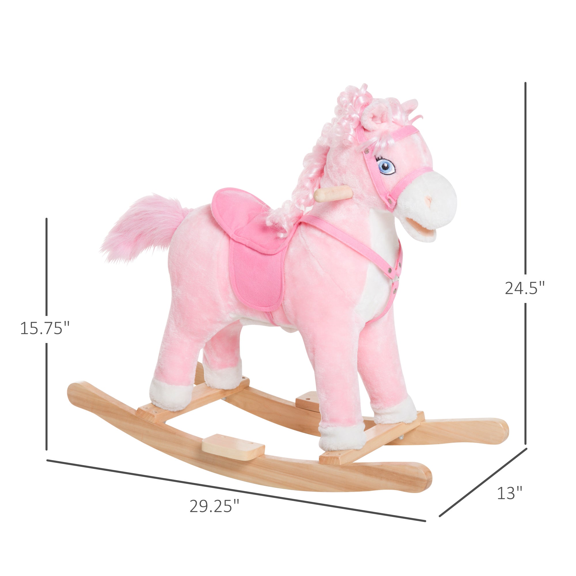 Kids Plush Rocking Horse with Sounds