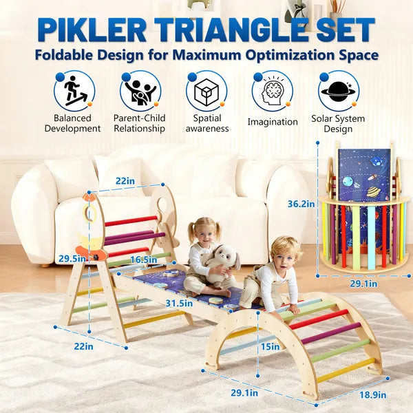 Montessori Foldable Climbing Triangle Set 7-in-1